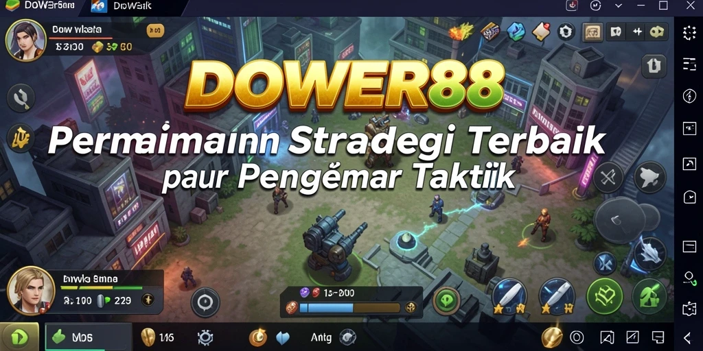 Screenshot gameplay DOWER88 menunjukkan aksi strategi yang intens.