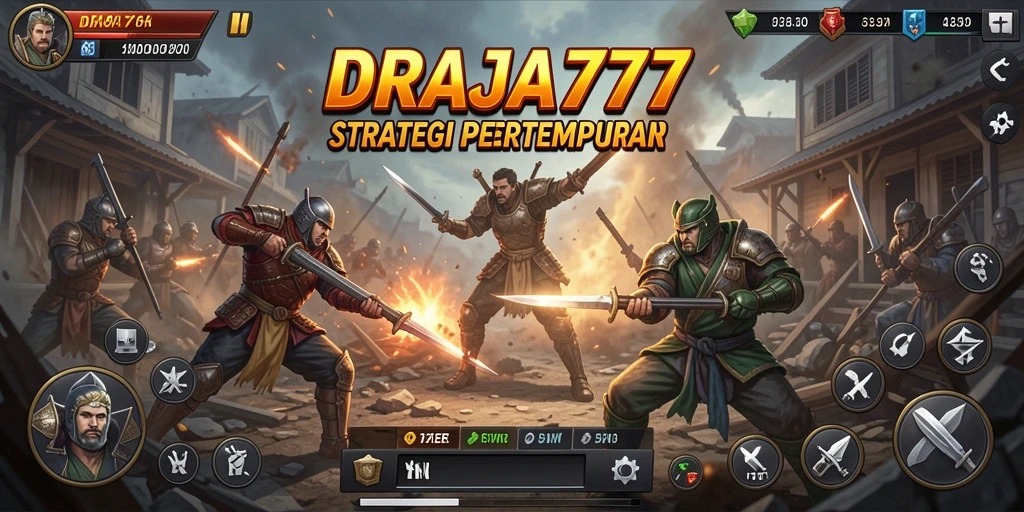 Tampilan gameplay DRAJA777 yang menarik dengan aksi pertempuran strategi.