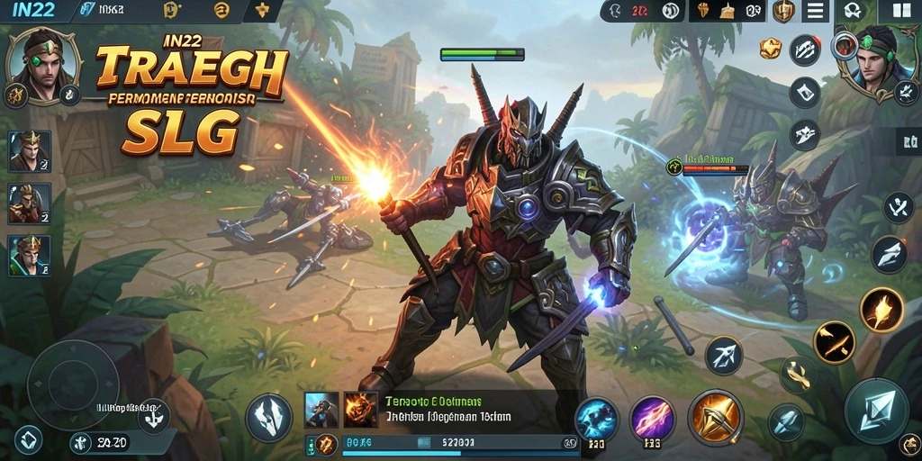 Tampilan gameplay IN22 yang seru dengan berbagai elemen strategi.