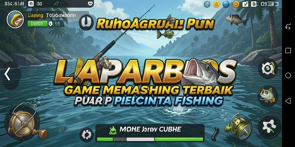 Tangkapan ikan besar dalam gameplay LAPARBOS yang memukau.