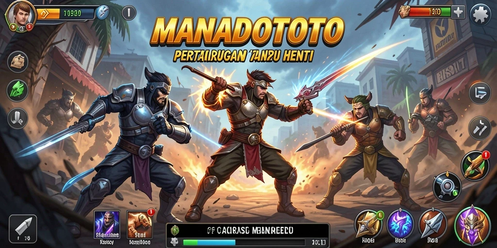 Tampilan aksi seru dalam gameplay MANADOTOTO yang mendebarkan.