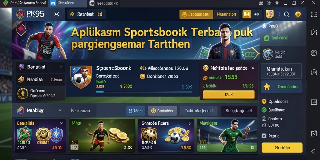 Tampilan antarmuka pengguna PK95 yang menarik dan fungsional.
