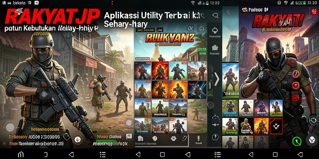 Tampilan antarmuka RAKYATJP yang sederhana dan fungsional.