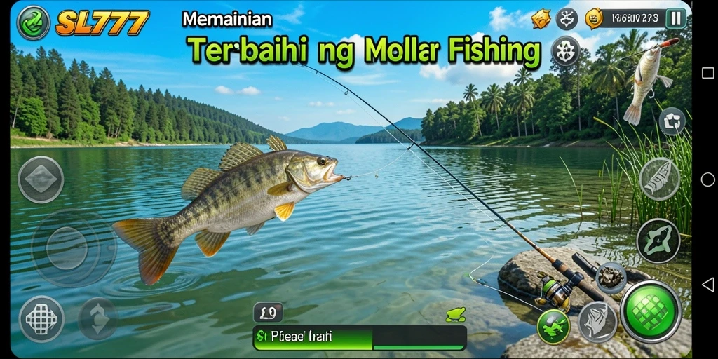 Tampilan gameplay menarik dari SL777 yang menampilkan keseruan memancing.