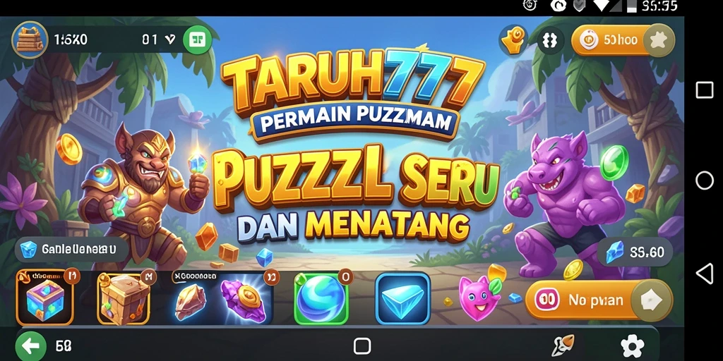 Screenshot gameplay TARUH777 yang menampilkan tantangan puzzle seru.