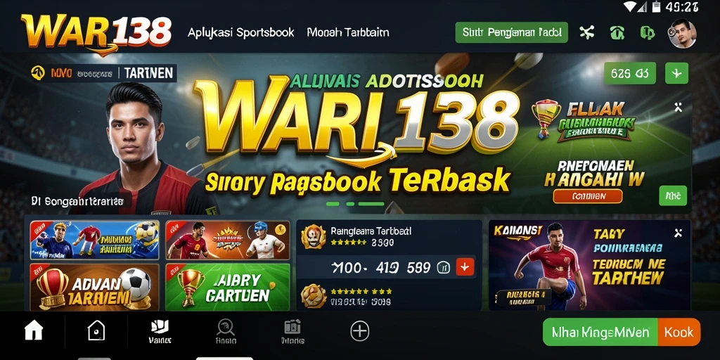 Tampilan menarik dari gameplay Sportsbook di WAR138.